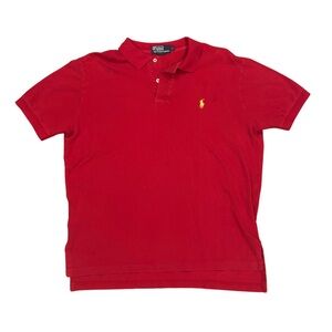 Mens Red Polo Shirt